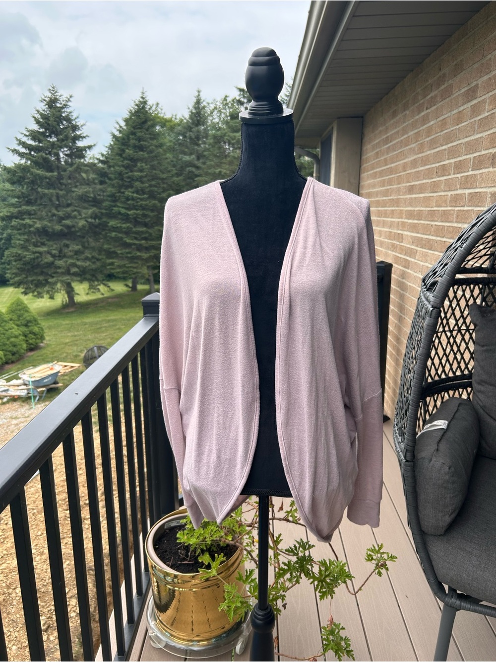 BLUSH DUSTED PINK LONG SLEEVE SOFT CARDIGAN OLD NAVY WOMENS